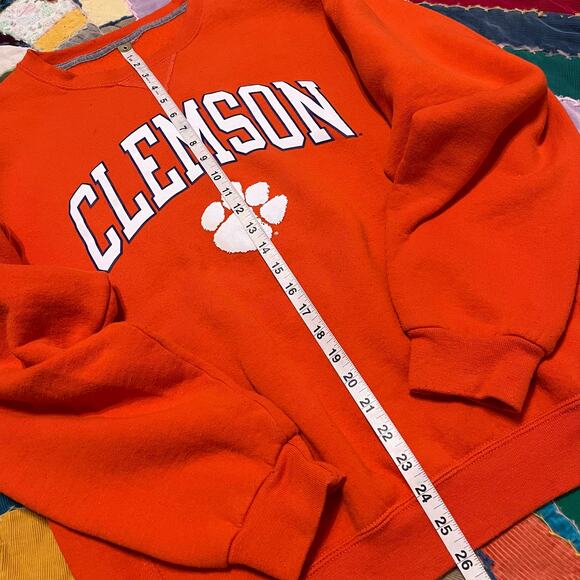 Russel Athletics Clemson Tigers Orange Sweatshirt Crewneck Large - Picture 4 of 6